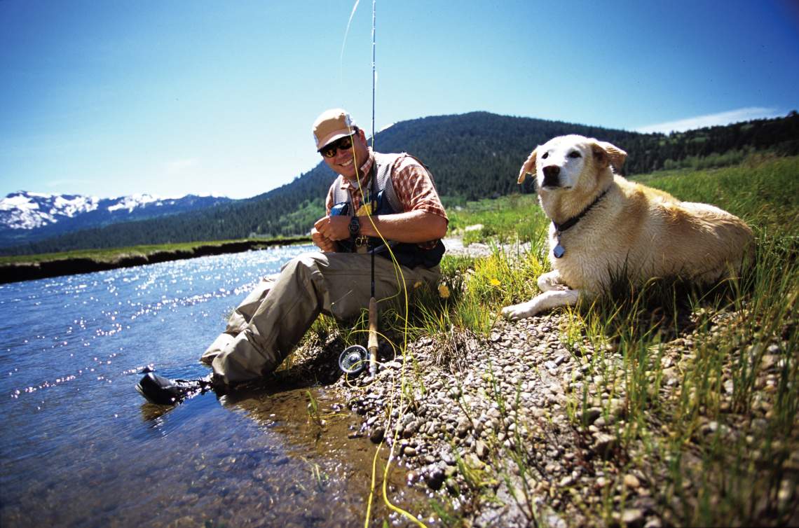 Fisherman-with-dog