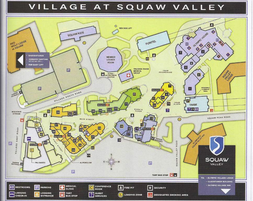Squaw Valley Resort Map The Village At Palisades Tahoe Real Estate | Homes For Sale